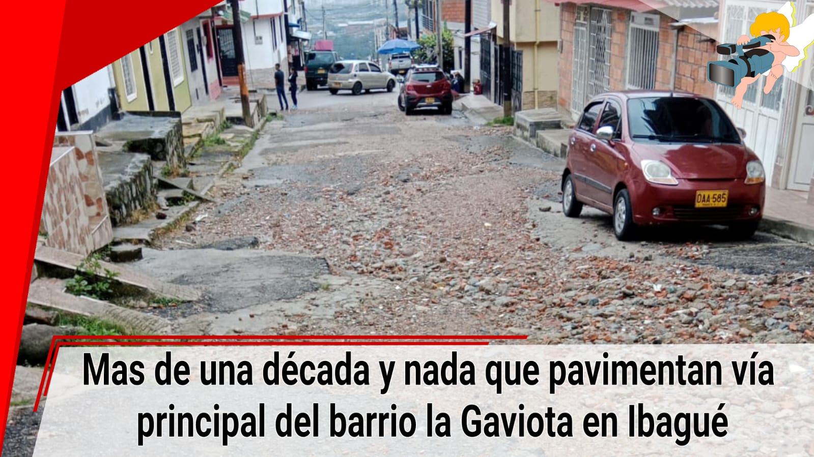 Mas de una década y nada que pavimentan vía principal del barrio la