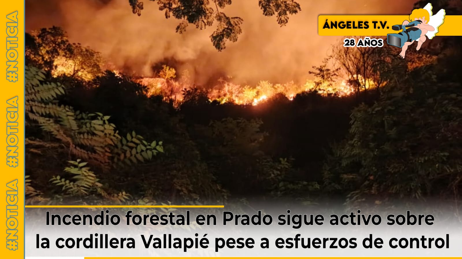Incendio en Prado sigue activo pese a esfuerzos de control por parte de ...